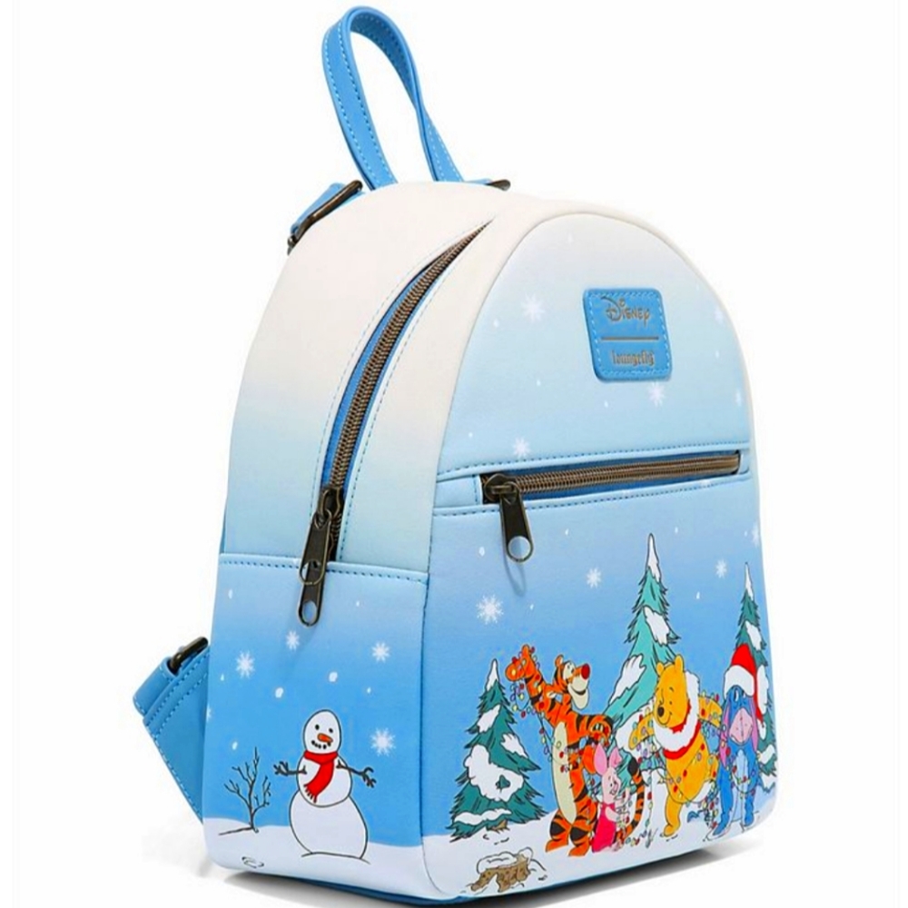 Loungefly Winnie The Pooh Winter Theme Mini Backpack